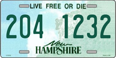 NH license plate 2041232