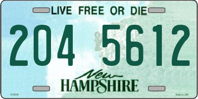 NH license plate 2045612