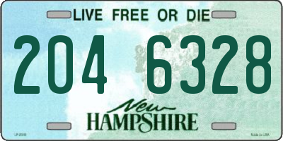 NH license plate 2046328