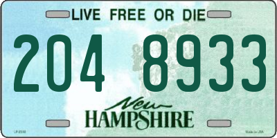 NH license plate 2048933
