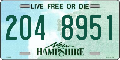 NH license plate 2048951