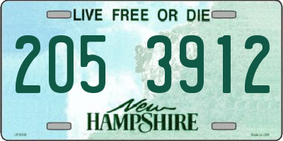 NH license plate 2053912