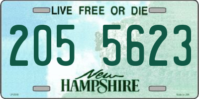 NH license plate 2055623