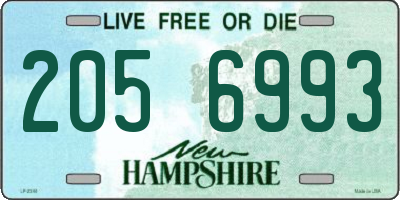 NH license plate 2056993