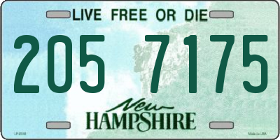 NH license plate 2057175