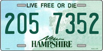 NH license plate 2057352