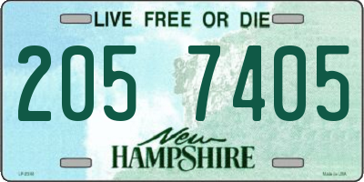 NH license plate 2057405