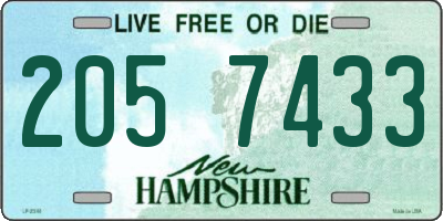 NH license plate 2057433
