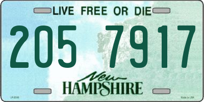 NH license plate 2057917