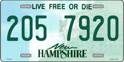 NH license plate 2057920