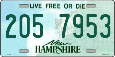 NH license plate 2057953