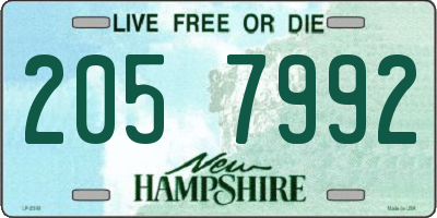 NH license plate 2057992