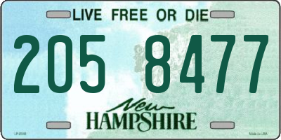 NH license plate 2058477