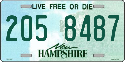 NH license plate 2058487