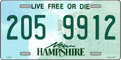 NH license plate 2059912