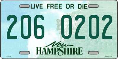 NH license plate 2060202
