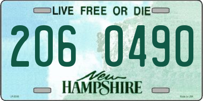 NH license plate 2060490