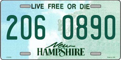 NH license plate 2060890