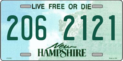 NH license plate 2062121