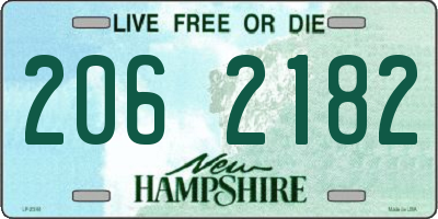 NH license plate 2062182