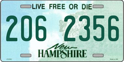 NH license plate 2062356