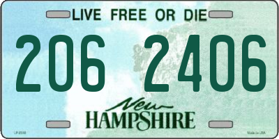 NH license plate 2062406