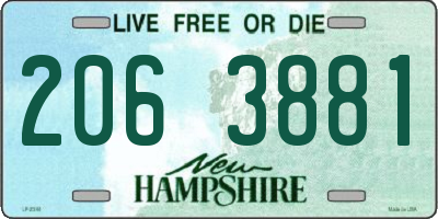 NH license plate 2063881