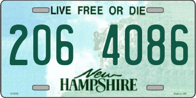 NH license plate 2064086