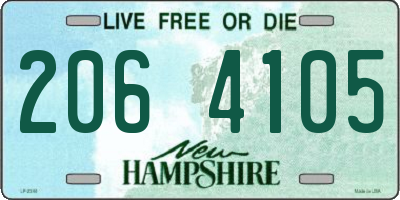 NH license plate 2064105
