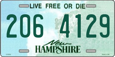 NH license plate 2064129