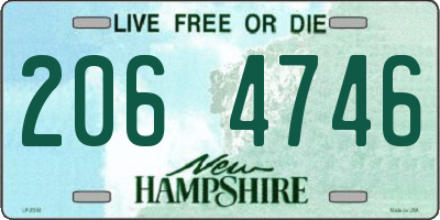 NH license plate 2064746
