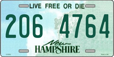 NH license plate 2064764