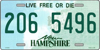 NH license plate 2065496