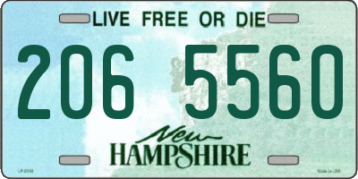 NH license plate 2065560