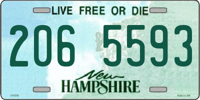 NH license plate 2065593