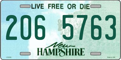 NH license plate 2065763