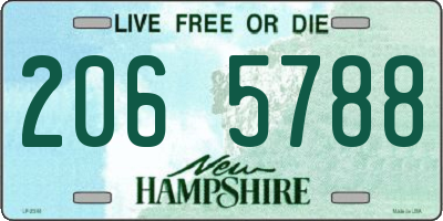 NH license plate 2065788