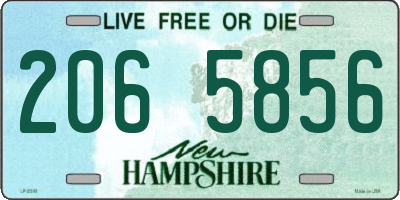 NH license plate 2065856