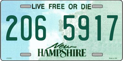 NH license plate 2065917