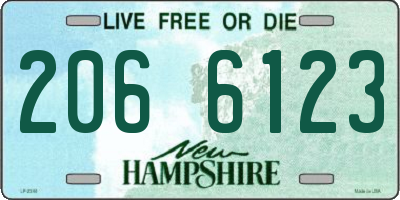 NH license plate 2066123