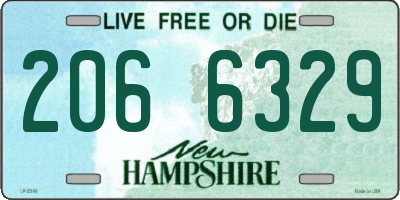 NH license plate 2066329