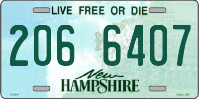 NH license plate 2066407