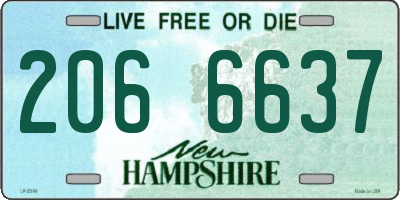 NH license plate 2066637