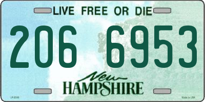 NH license plate 2066953