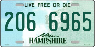 NH license plate 2066965