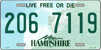 NH license plate 2067119