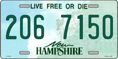 NH license plate 2067150