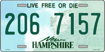 NH license plate 2067157