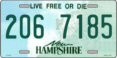 NH license plate 2067185