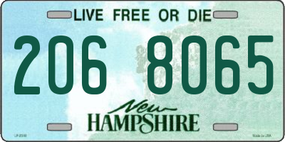 NH license plate 2068065